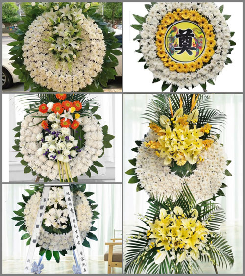 北京顺义区南彩镇九王庄村花圈速递